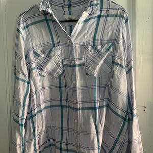 EXPRESS blue flannel
